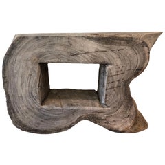 Large Teak Wood Root Console or Coffee Table for Inside or Outside