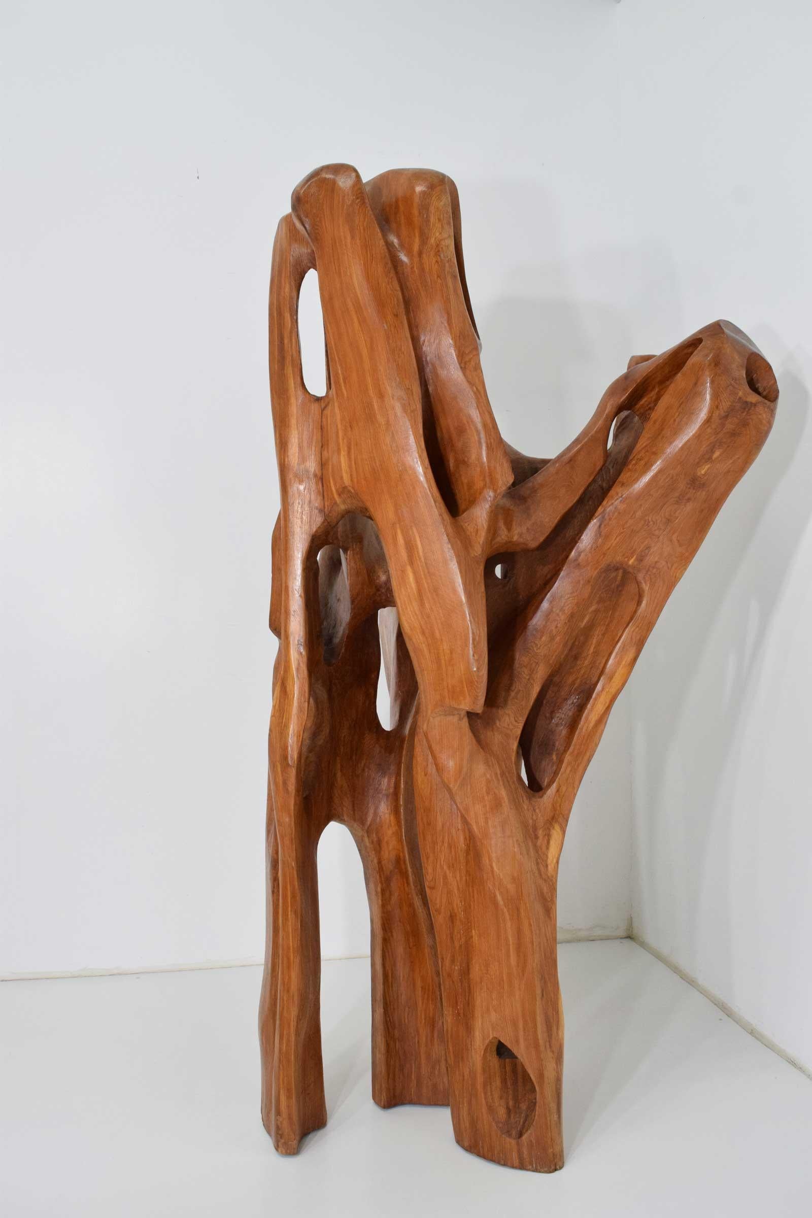 Organic Modern Large Organic Wood Sculpture