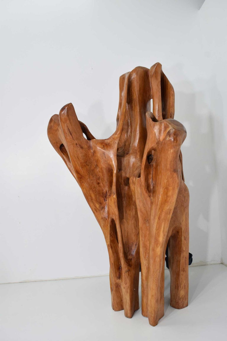 Large Organic Wood Sculpture at 1stDibs