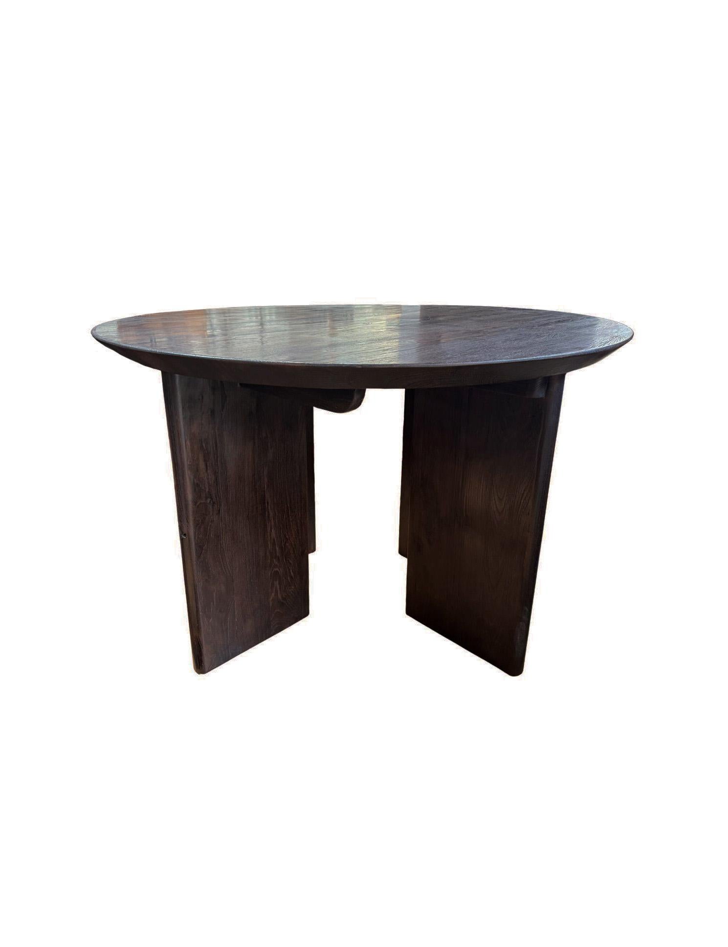 Large Teak Wood Table, Espresso Finish, Modern Organic Neuf - En vente à Jimbaran, Bali