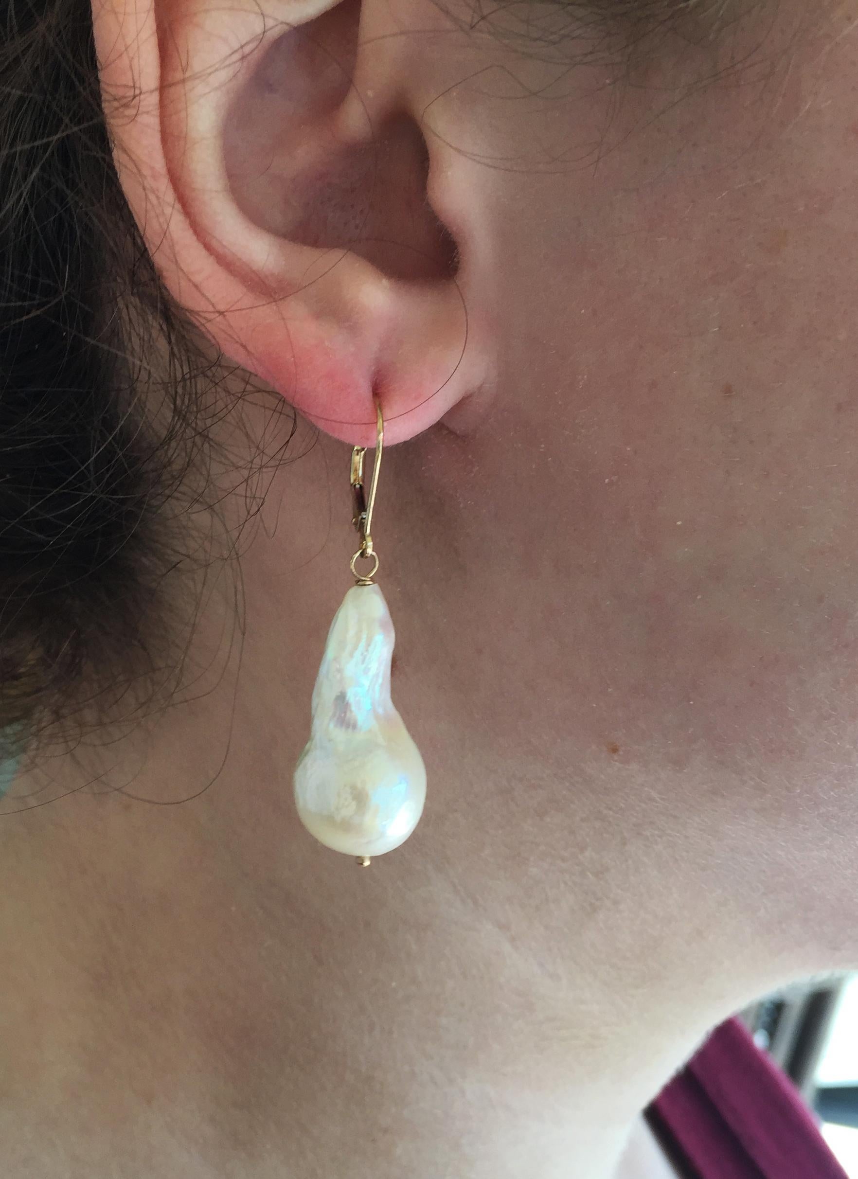 large pearl drop earrings