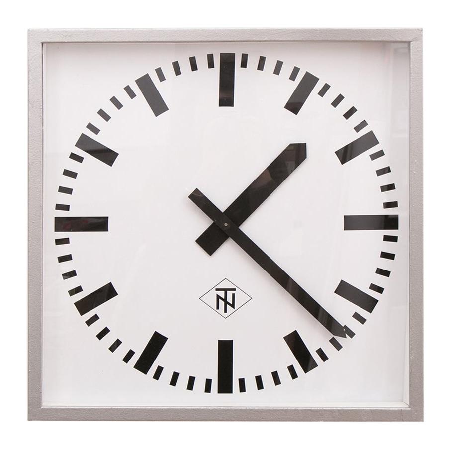 Large 'Telefonbau Normalzeit' German Station Clock, c.1970 For Sale