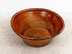 Large Terra-cotta Glazed Bowl