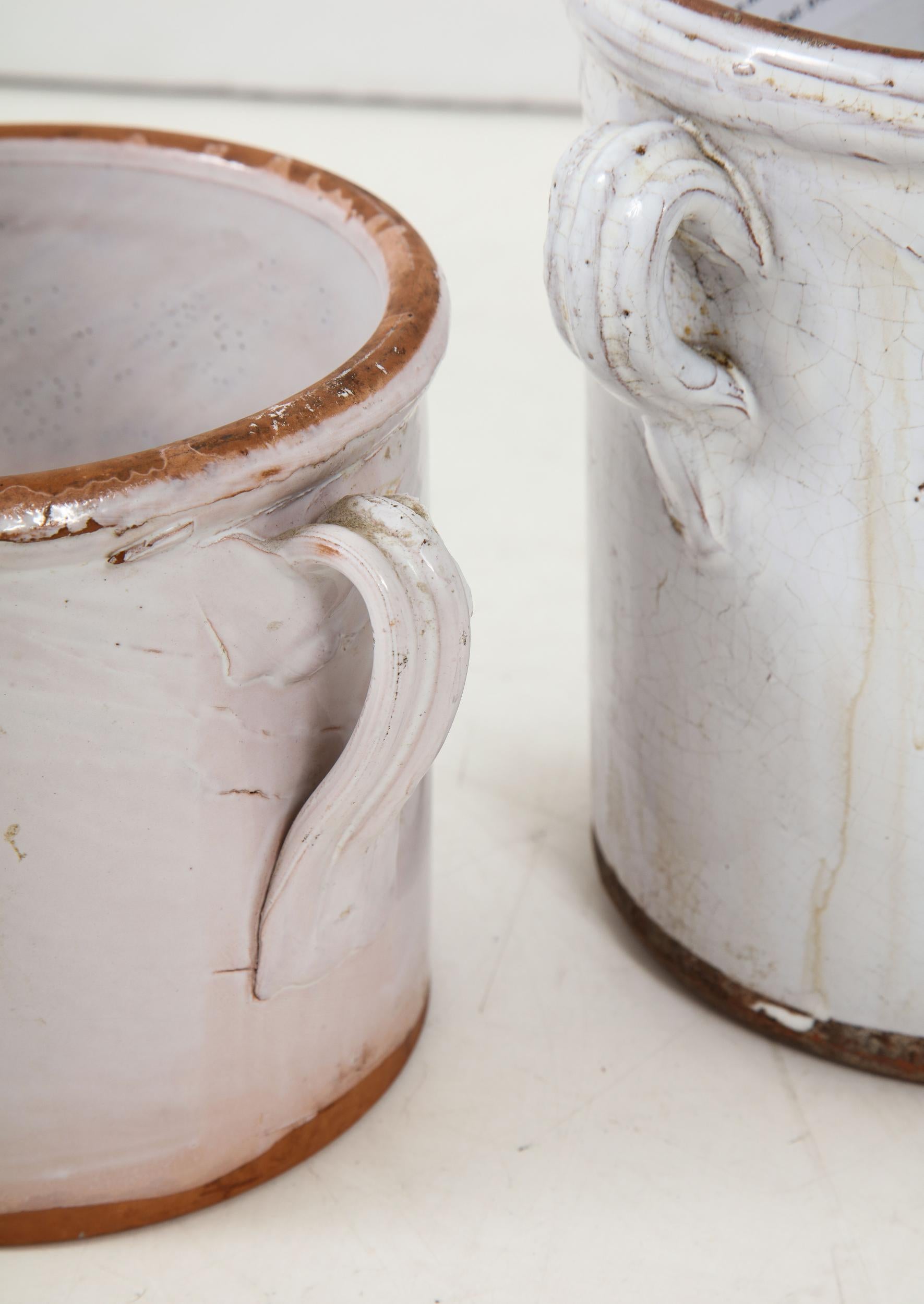 French Large Terracotta Pot with Handles
