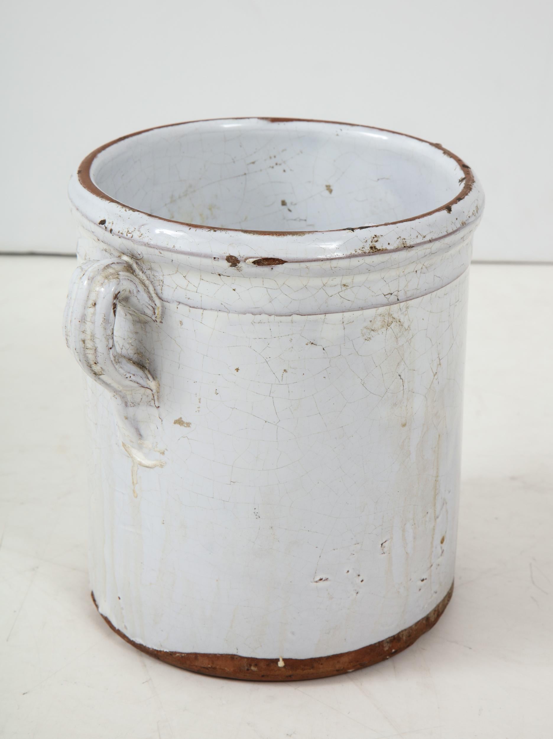 Early 20th Century Large Terracotta Pot with Handles