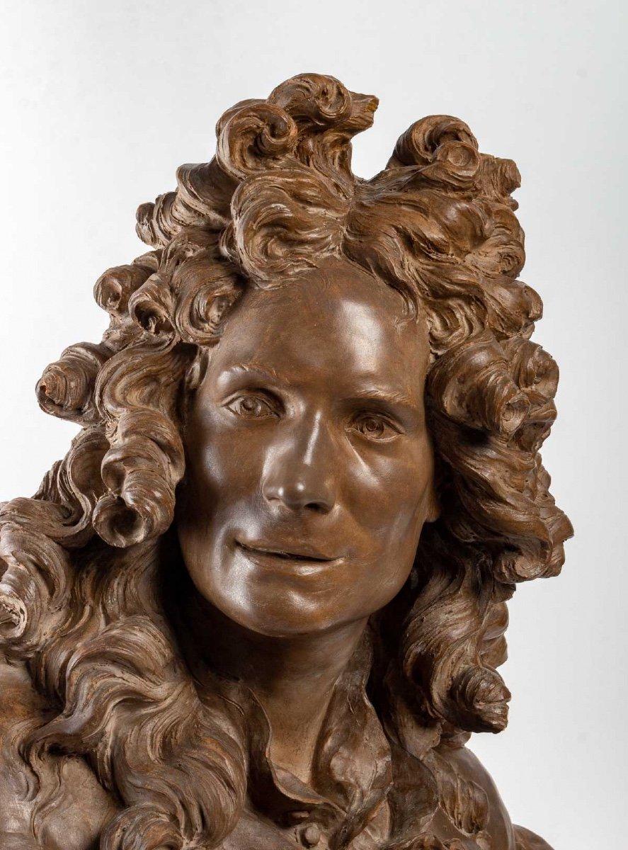 18th Century and Earlier Large Terracotta, Corneille Van Clève, Jean-Jacques Caffieri, Period: 18th