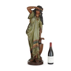 Large Terracotta Female Figure by Okcar Gladenbeck