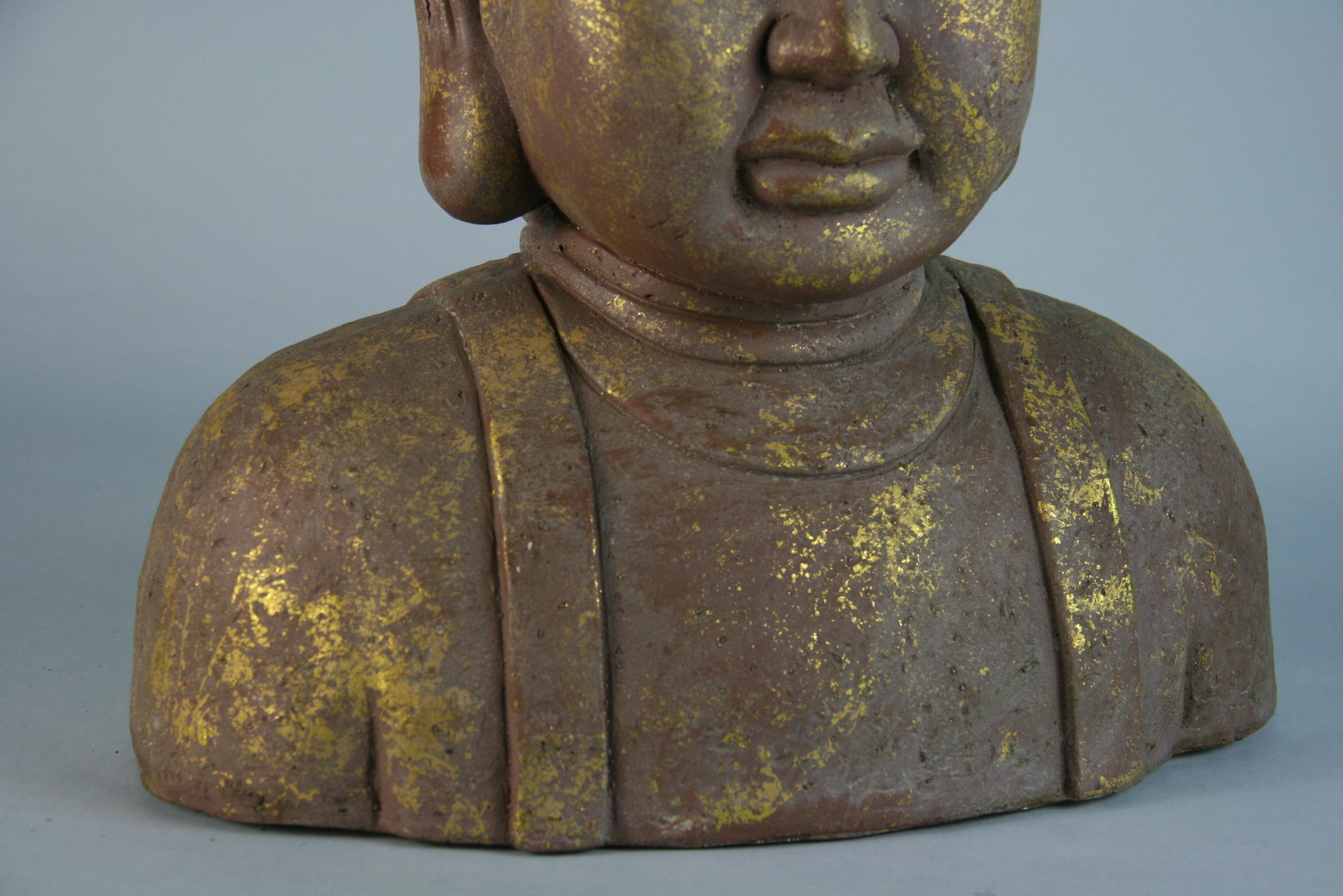 Large Terracotta Garden Buddha For Sale 1