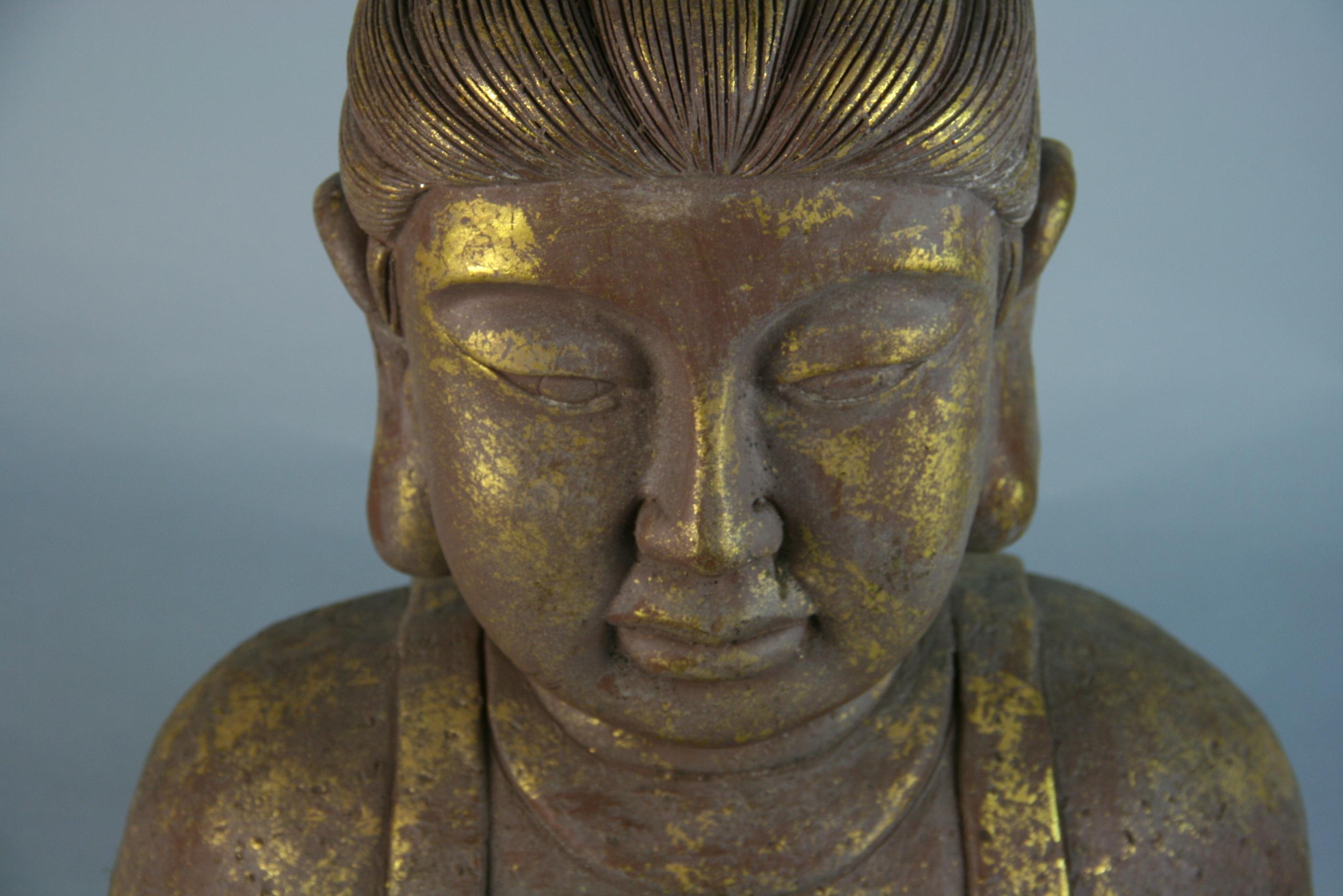 Large Terracotta Garden Buddha For Sale 4