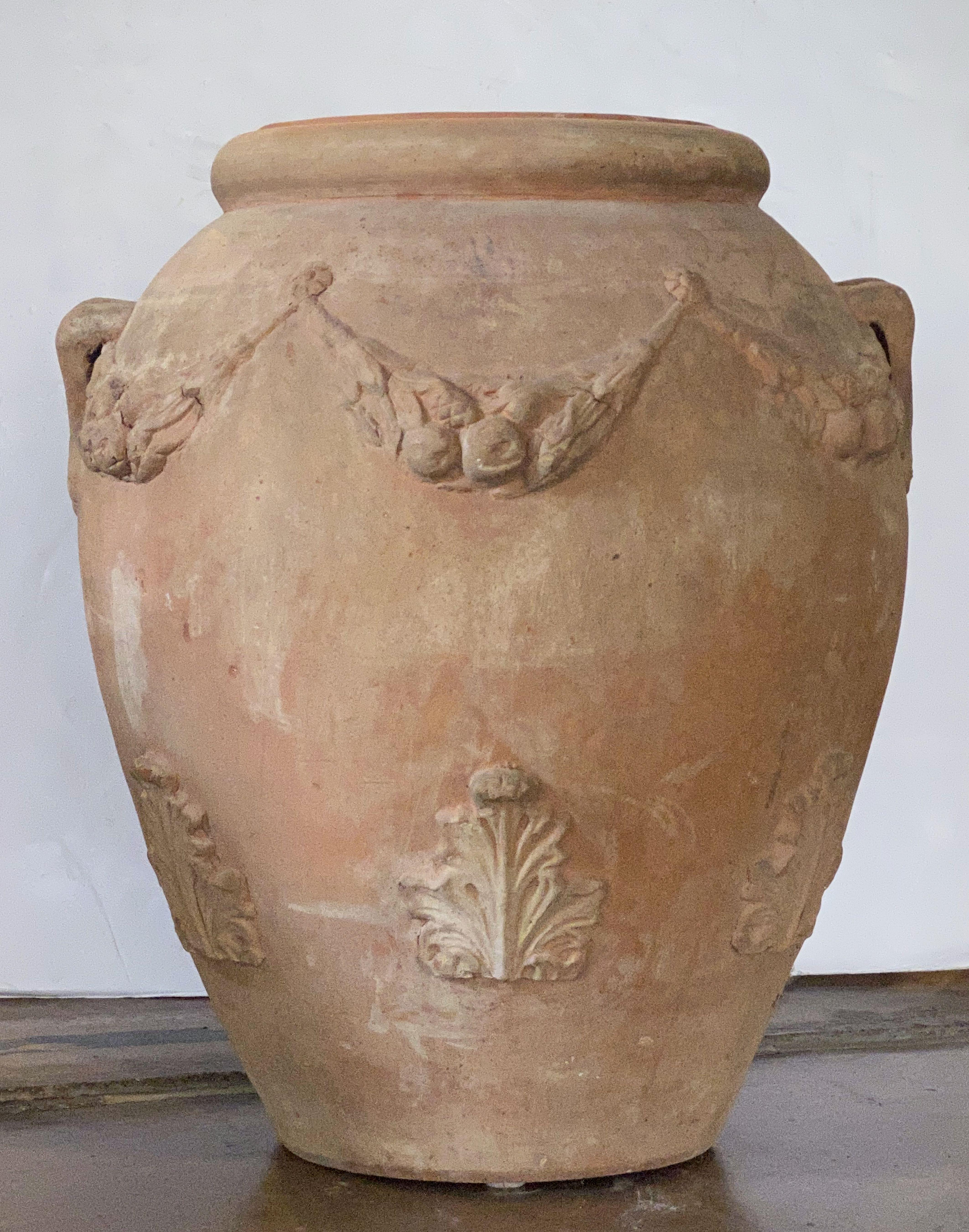Large Terracotta Garden Urn or Oil Jar from France In Good Condition In Austin, TX