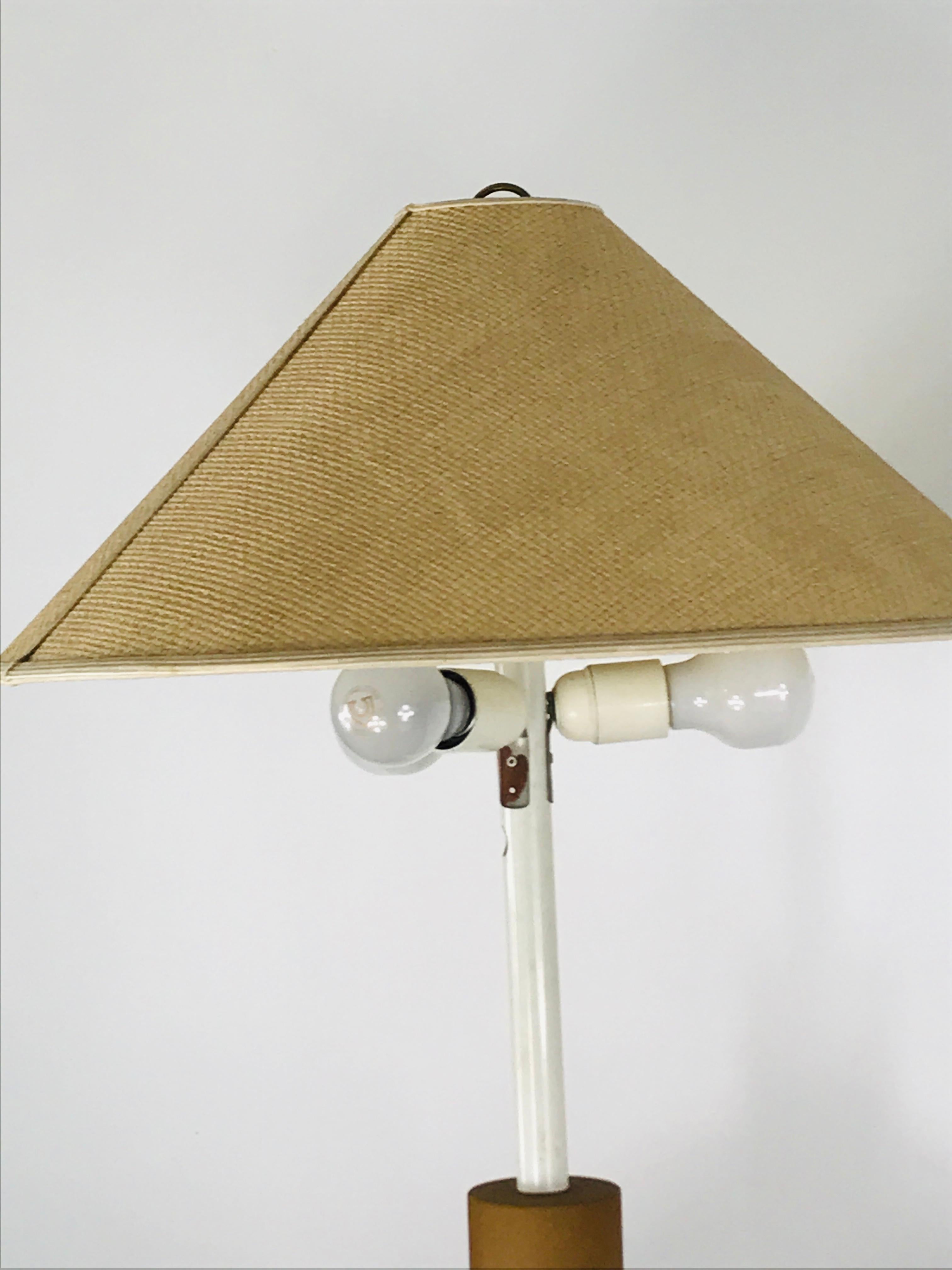 Società Porcellane Artistiche midcentury spherical terracotta Italian floor lamp 3