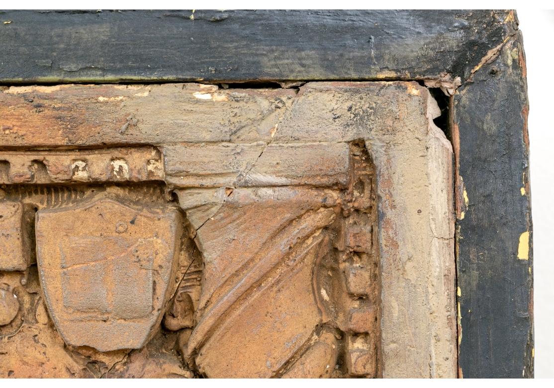 Large Terracotta Neoclassical Relief Sculpture Titled 