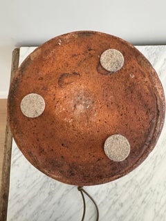 Large Terracotta Pignata Pot with Half Glaze