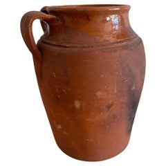 Large terracotta pignata pots w half glaze