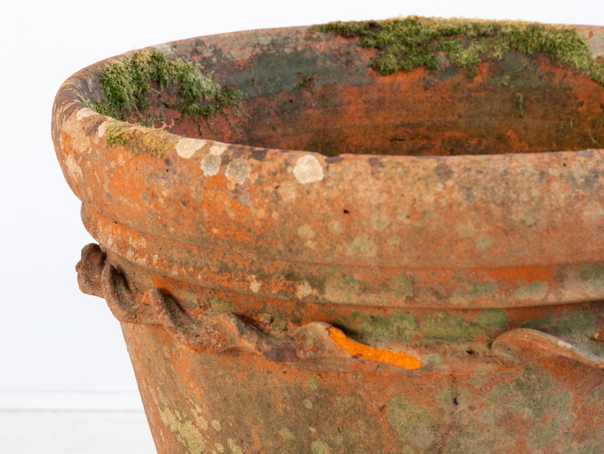 Large Terracotta Pot, England Mid 20th C. For Sale 1