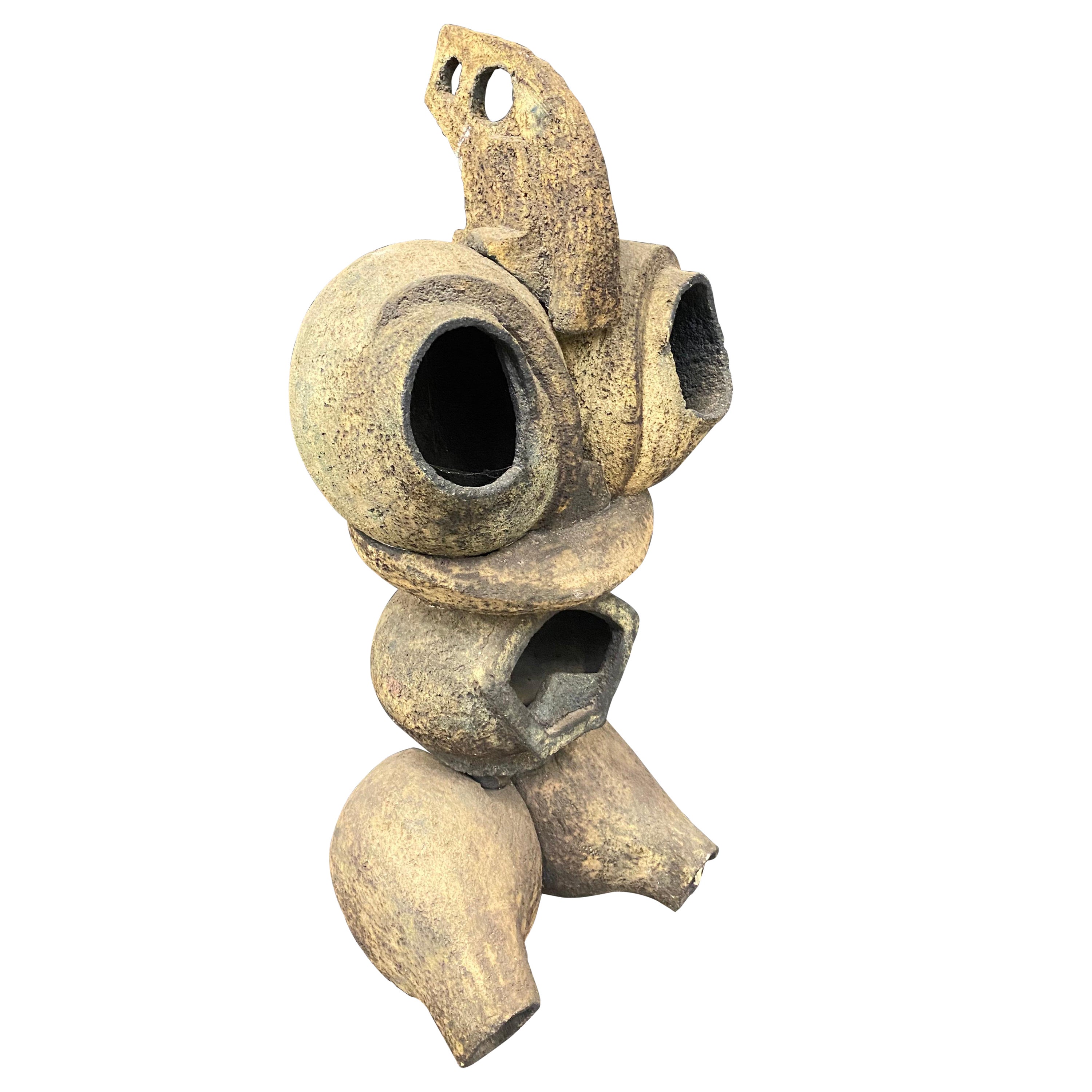 Large Terracotta Sculpture, circa 1950/1960 to Identify For Sale