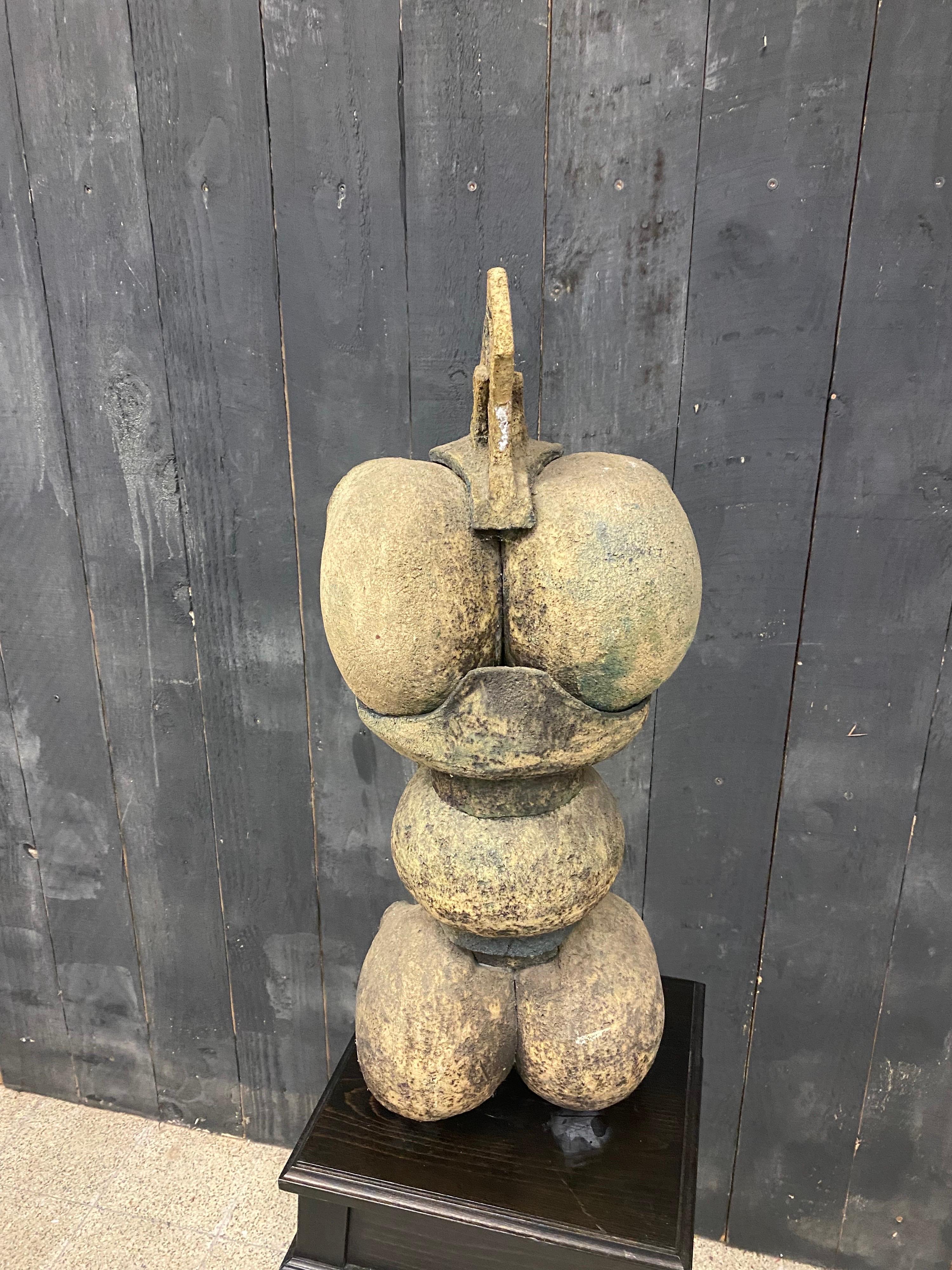 Mid-Century moderno Grande scultura in terracotta, 1950/1960 circa da identificare in vendita