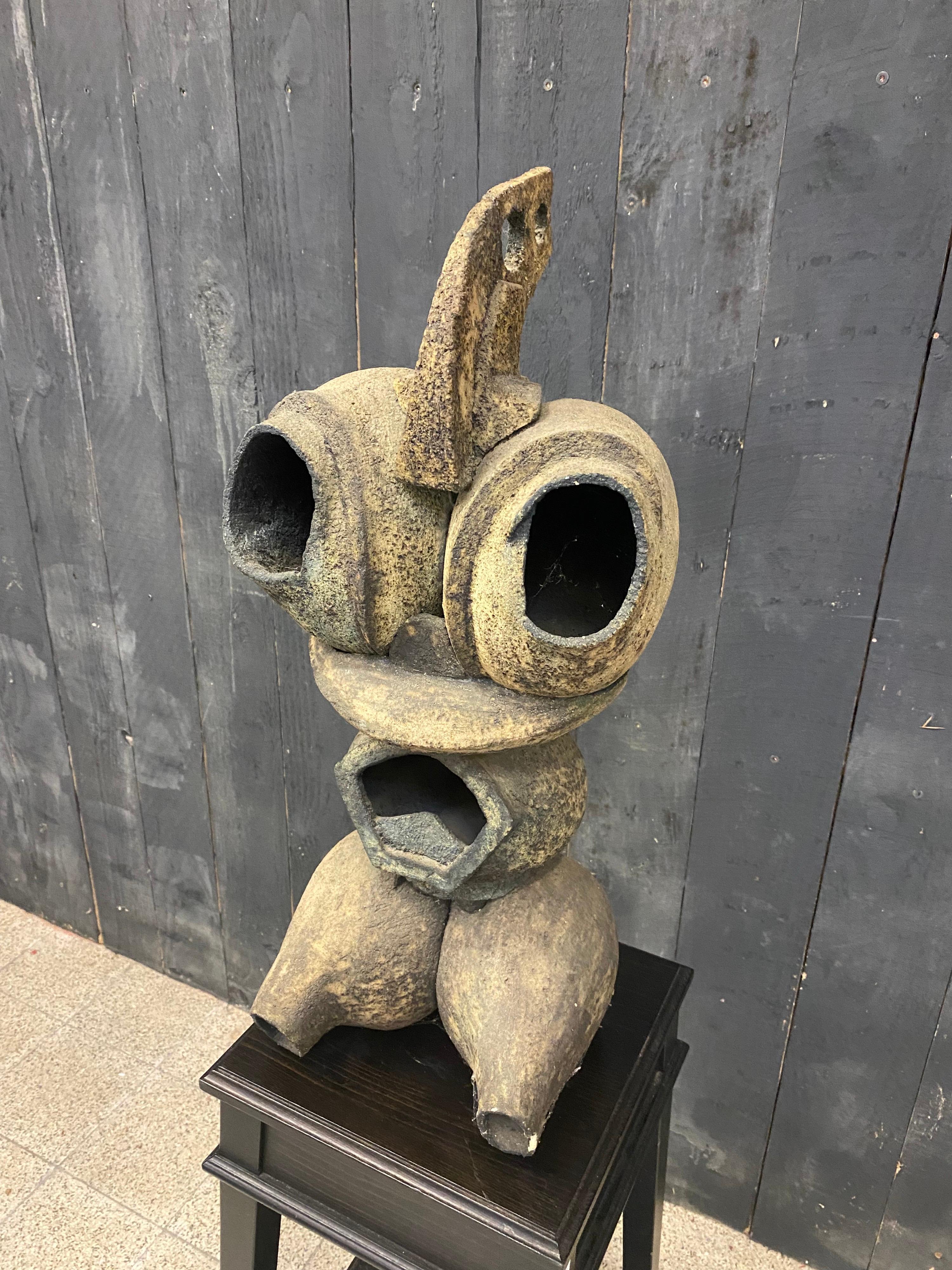 Large Terracotta Sculpture, circa 1950/1960 to Identify For Sale 2