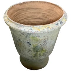 Handgefertigte Terrakotta-Urne aus der Provence