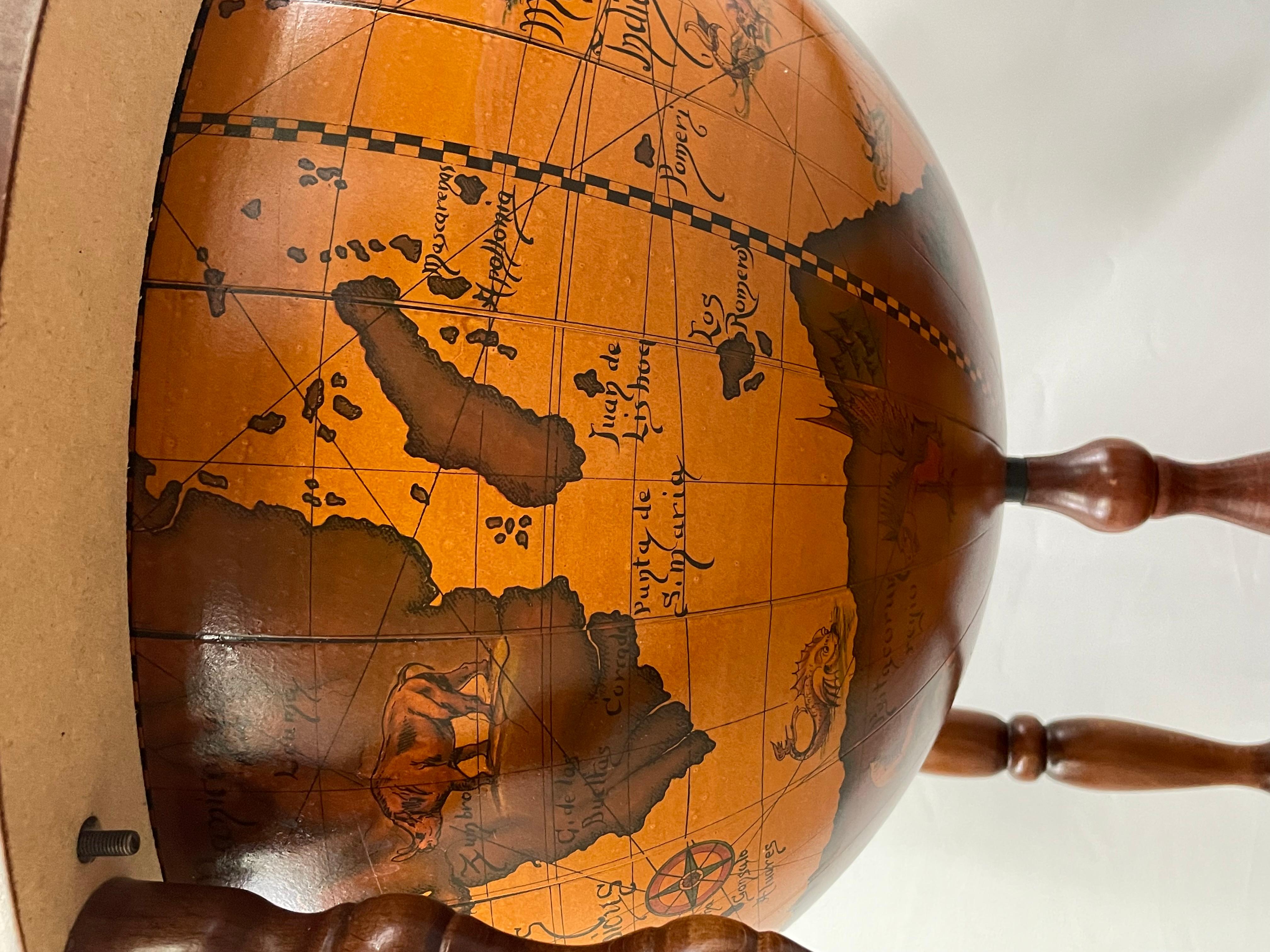 Large Terrestrial and Celestial Globe with Astrological Signs, Circa 1970 7