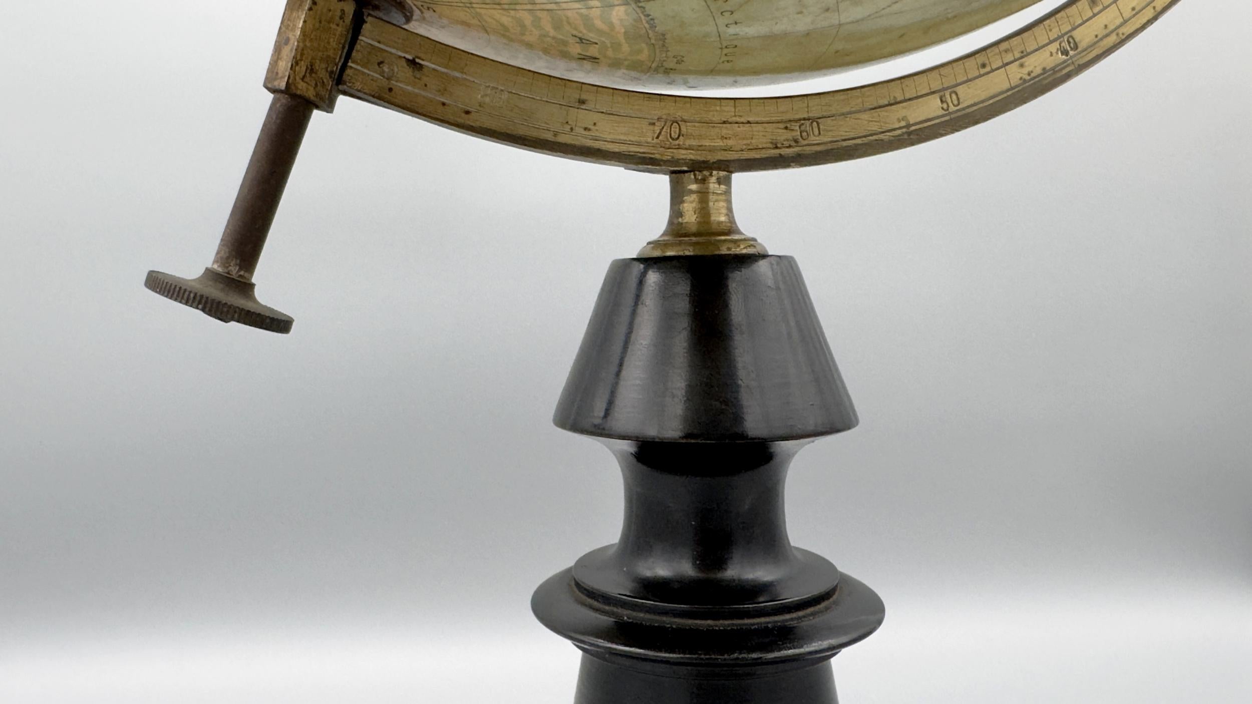 Large terrestrial globe by Joseph Forest, Paris, France, circa 1890 For Sale 1