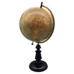 Large terrestrial globe by Joseph Forest, Paris, France, circa 1890