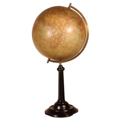Large Terrestrial Globe From Handels Und Verkehrsglobus 69cm High