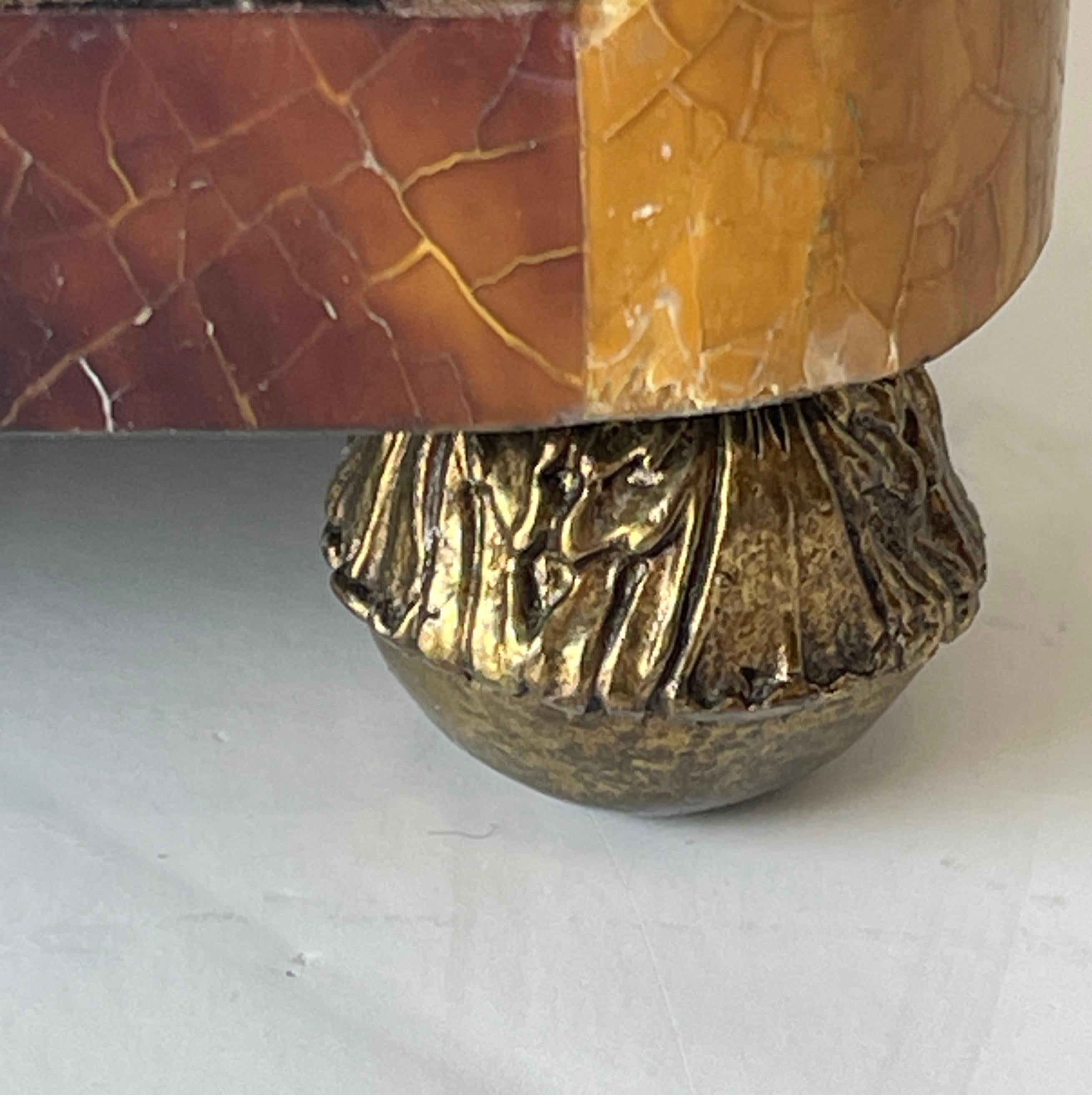 Large Tessellated Pen-shell Jewelry Box, 1970s, Attributed to Maitland Smith 1