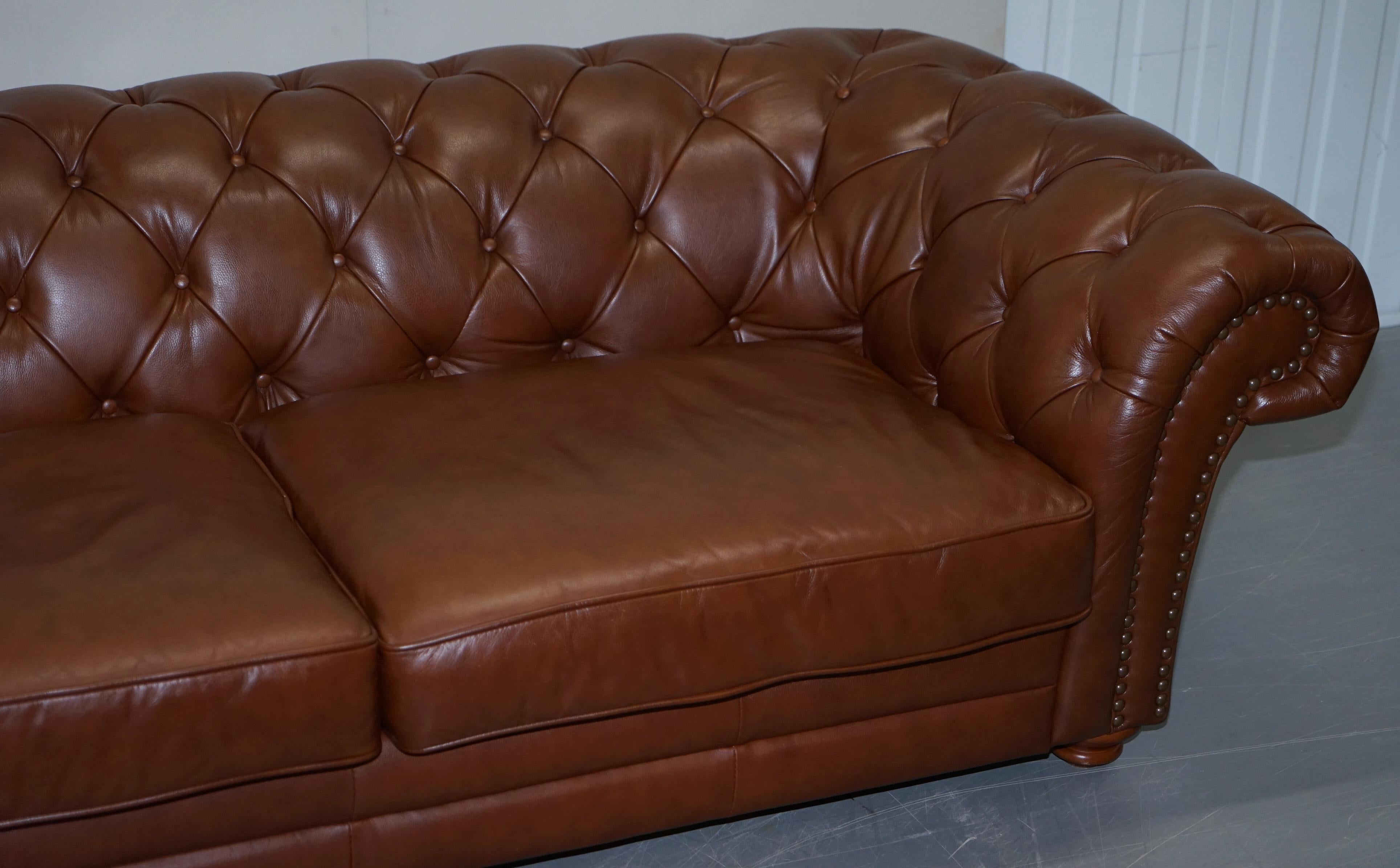 tetrad leather chesterfield sofa