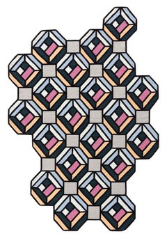 Large Tetragon Parquet Rug by Gandia Blasco