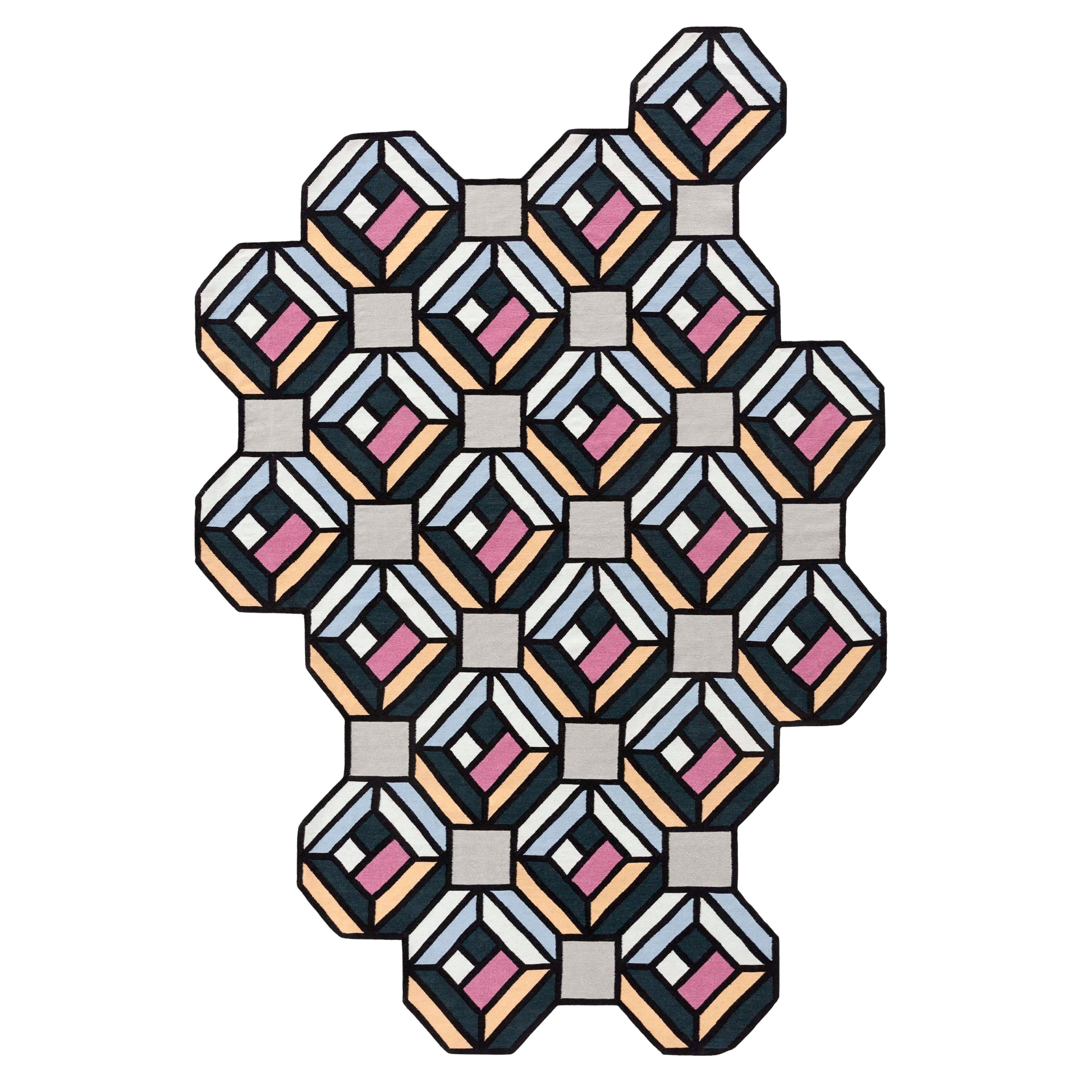 Large Tetragon Parquet Rug by Gandia Blasco