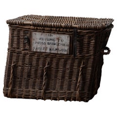 Grand panier de moulin à textiles Darwen, vers 1900