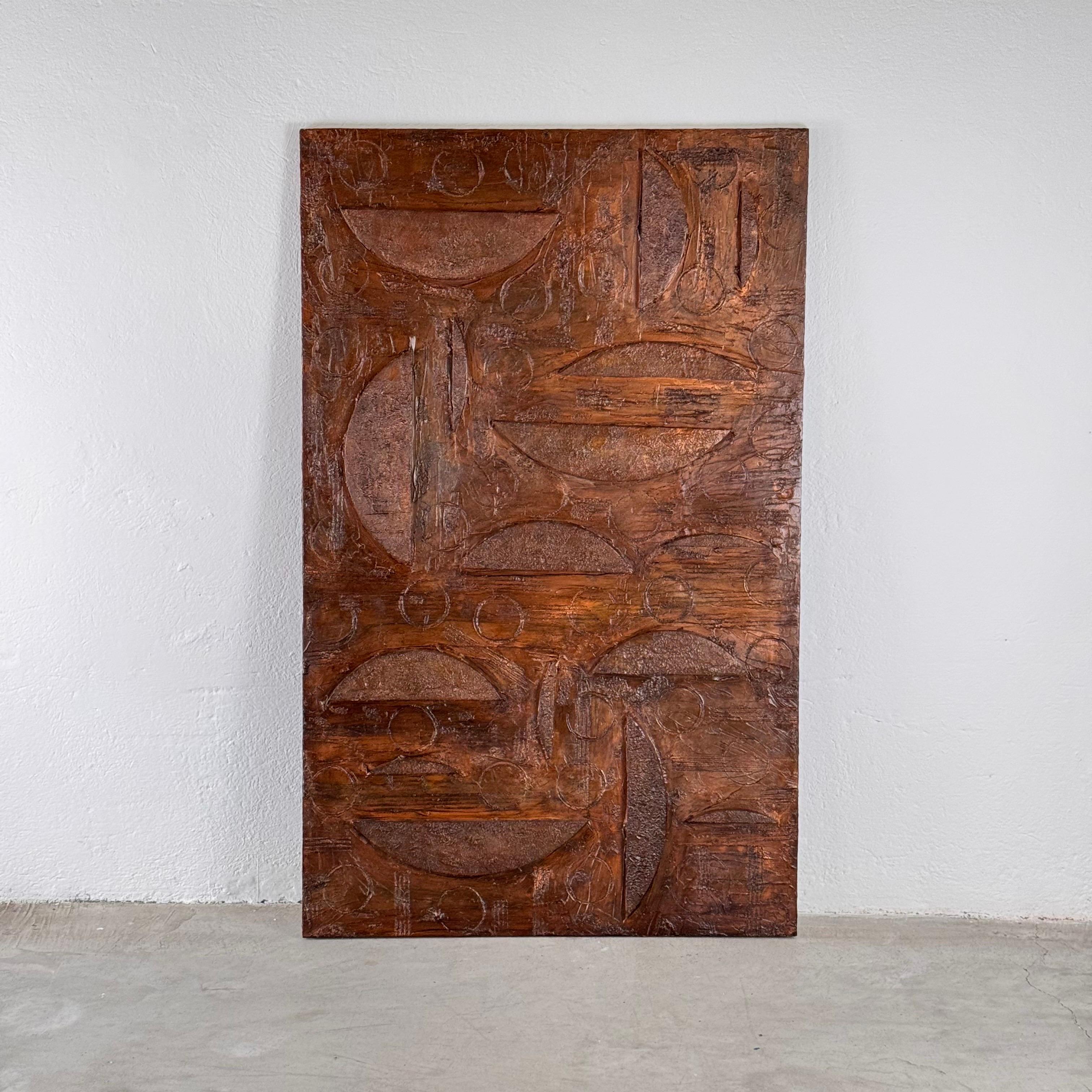 Großes strukturiertes Wandpaneel von Aldo Guarnieri, Italien, 1971 - einzigartiges Stück (Moderne der Mitte des Jahrhunderts) im Angebot