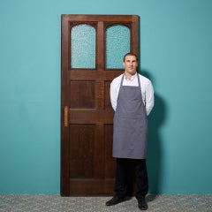 Large Textured Glass Antique Oak Door