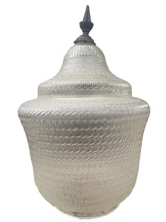 Large Textured Street light with Iron Finial