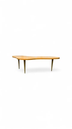 Large T.H. Robsjohn-Gibbings Freeform Coffee Table for Widdicomb