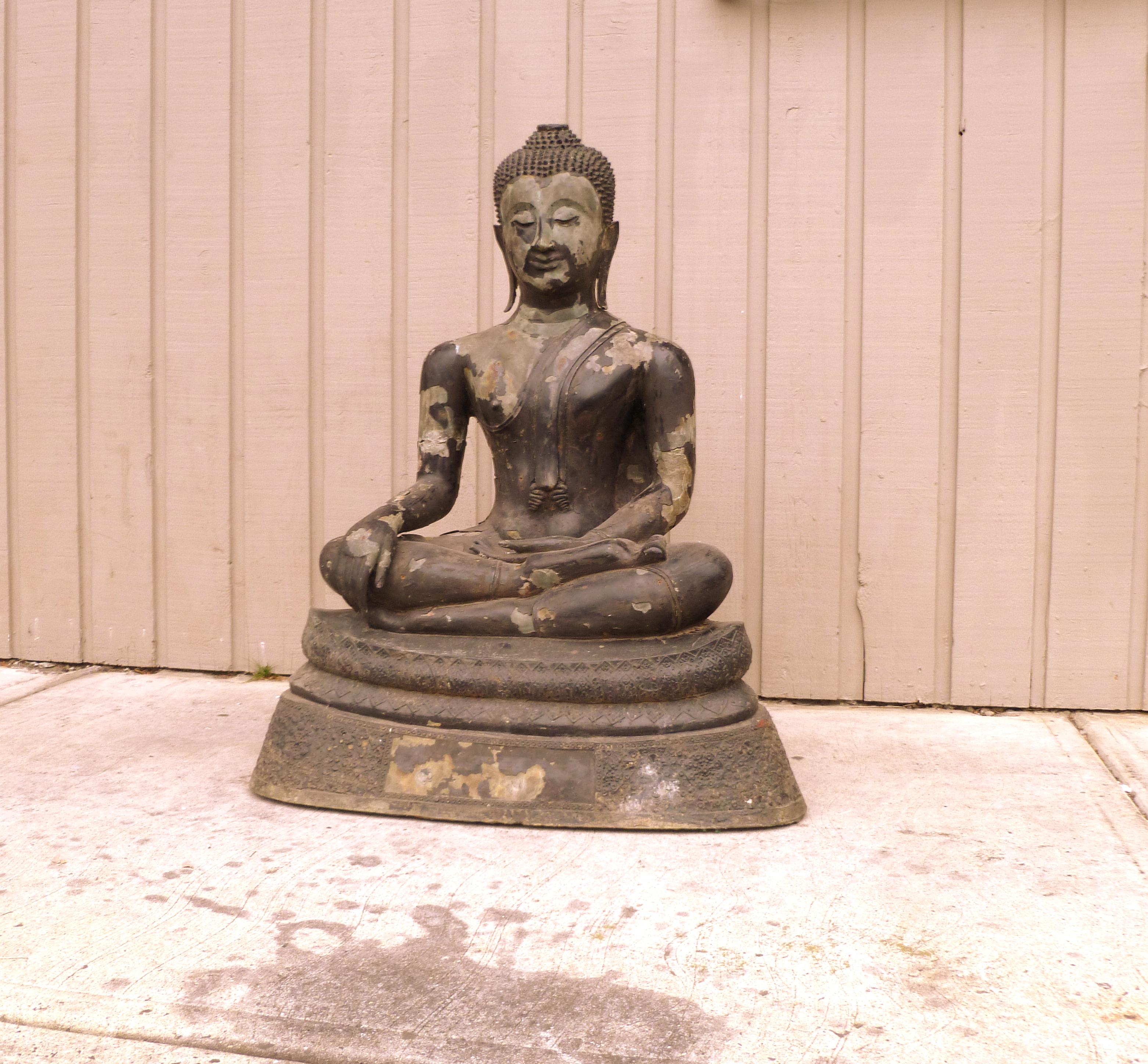Thailändischer Buddha aus Bronze (Sonstiges) im Angebot
