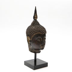 Large Thai Head of Buddha in Bronze