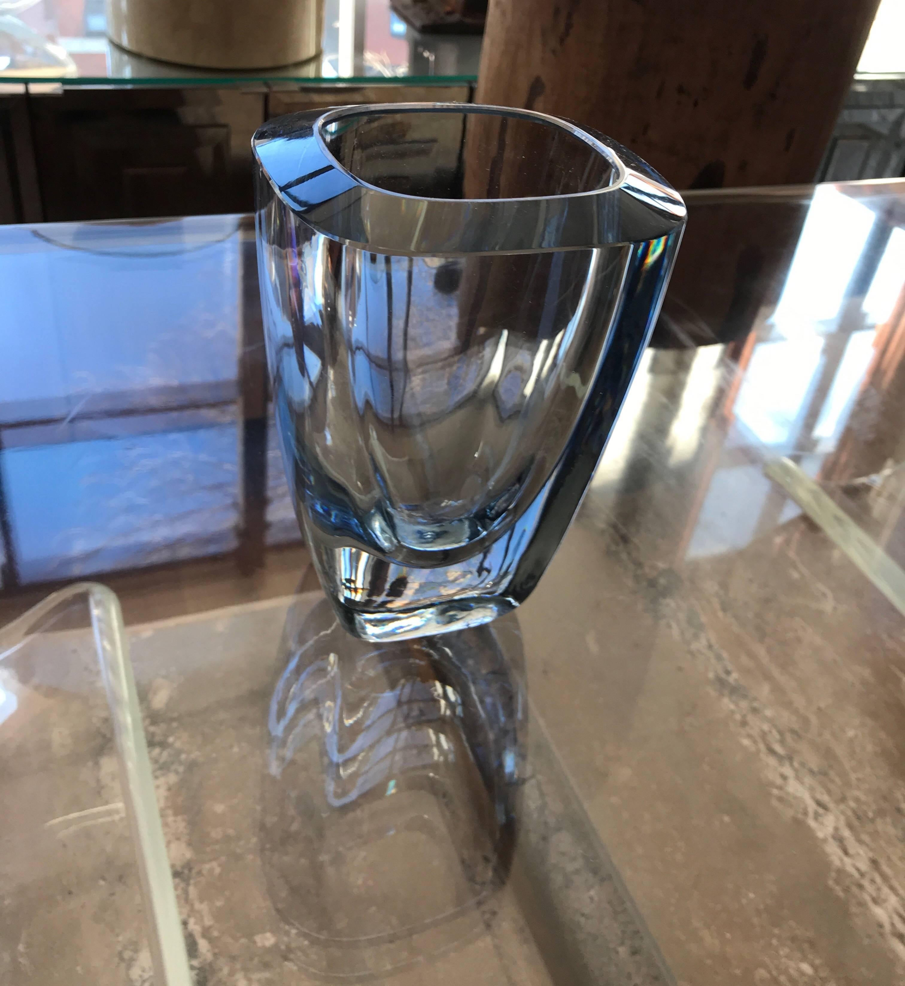 thick glass vase