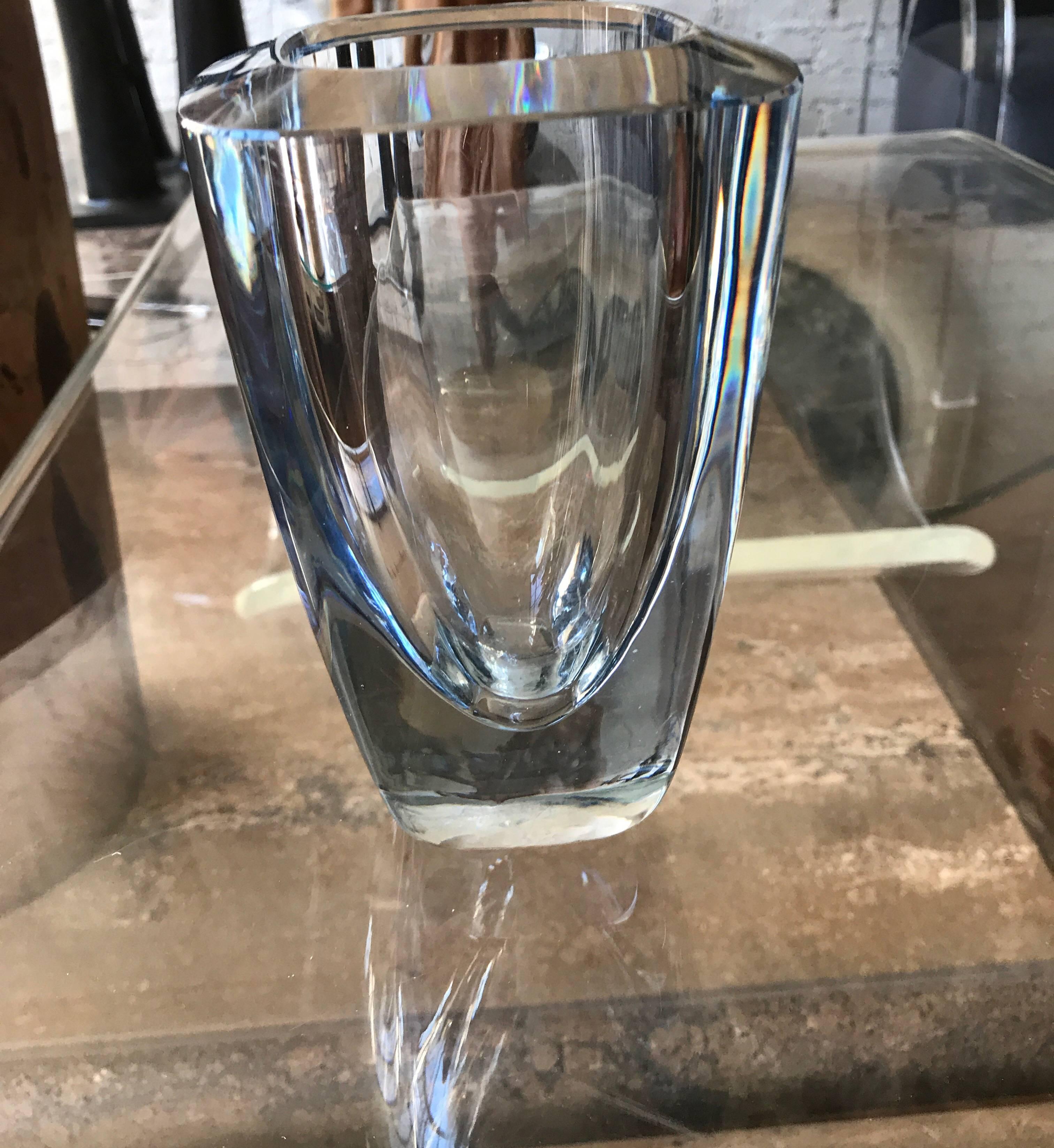 thick glass vase