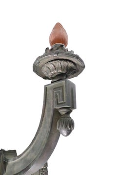 Large Three Arm Neoclassical Cast Brass or Bronze Wall Sconce, circa 1920/1930s