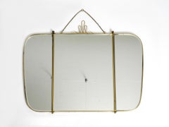 Large three-part folding 1950s table or wall mirror from Münchner Zierspiegel