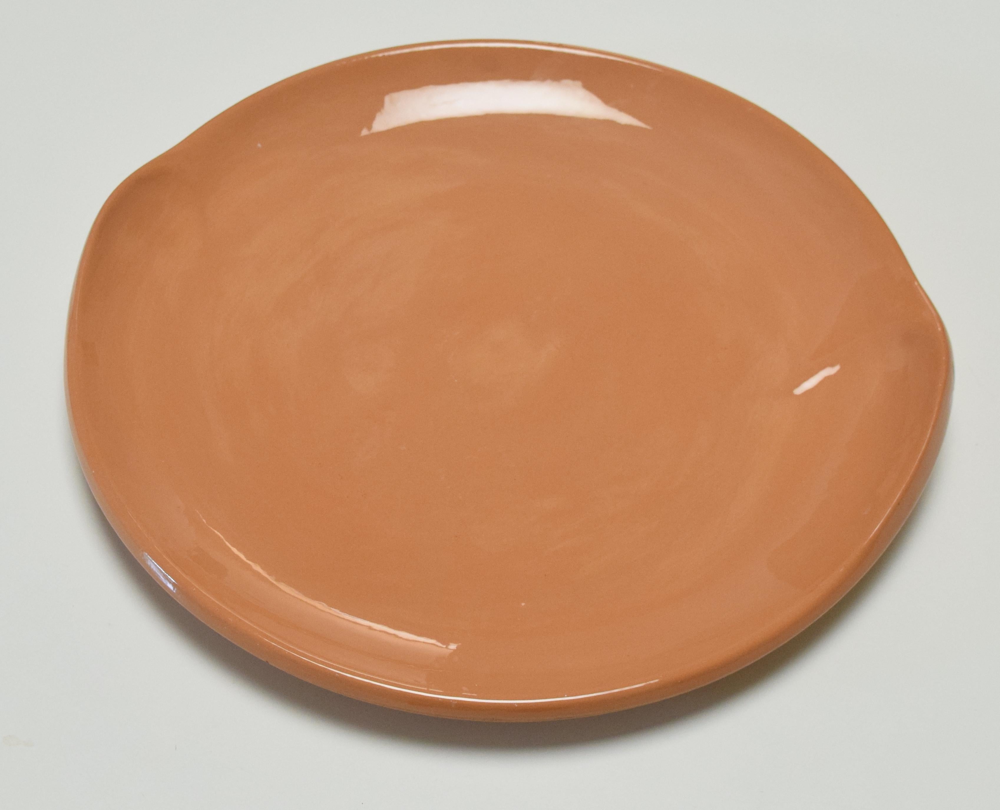 Store closing. Offers welcome! Vintage terracotta serving piece made in Italy by Elsa Peretti for Tiffany & Co., oversized and gorgeous! Additional Peretti platters currently in inventory; please contact for details and availability.