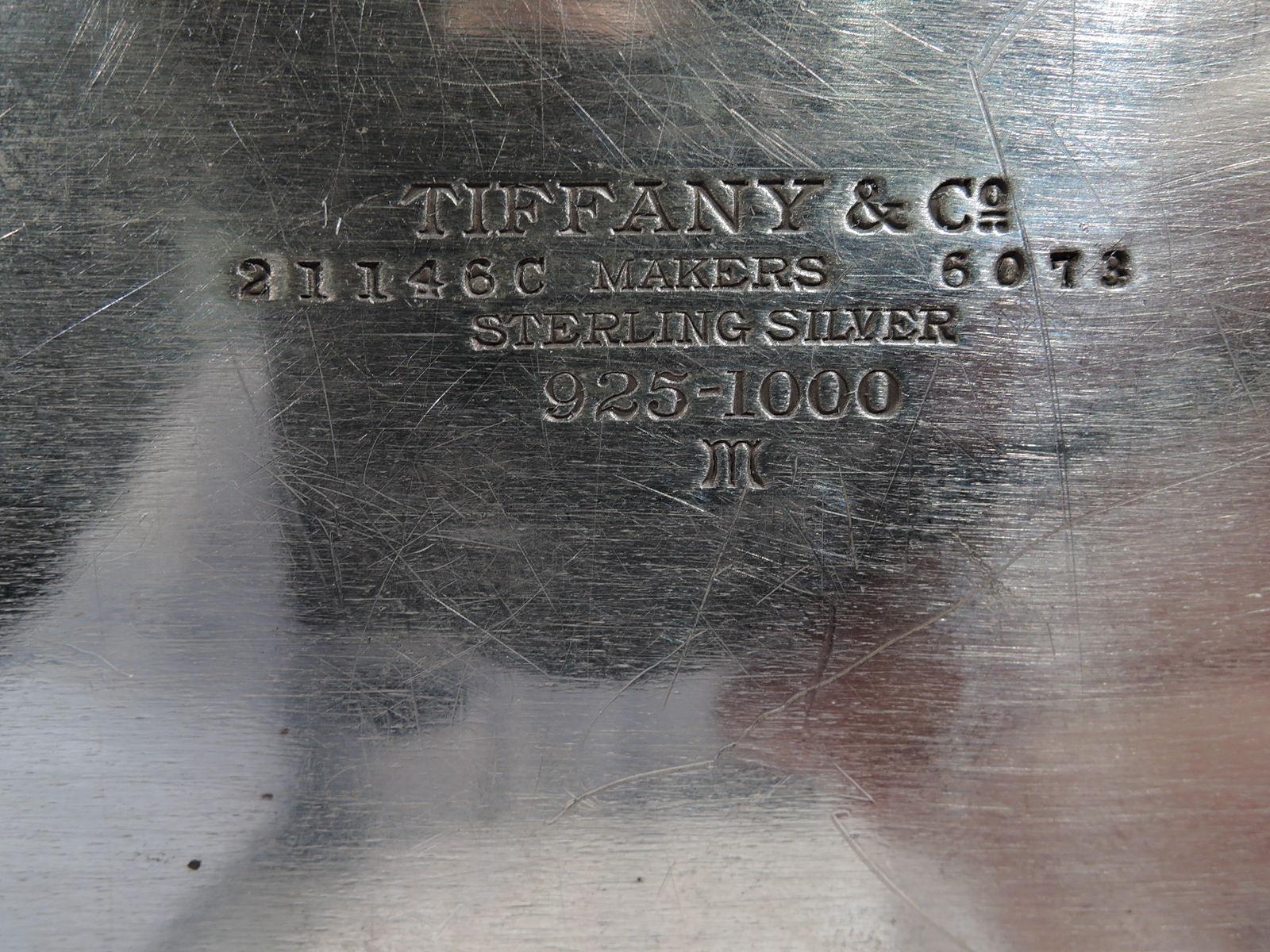 Large Tiffany & Co. Art Deco Modern Sterling Silver Box 4