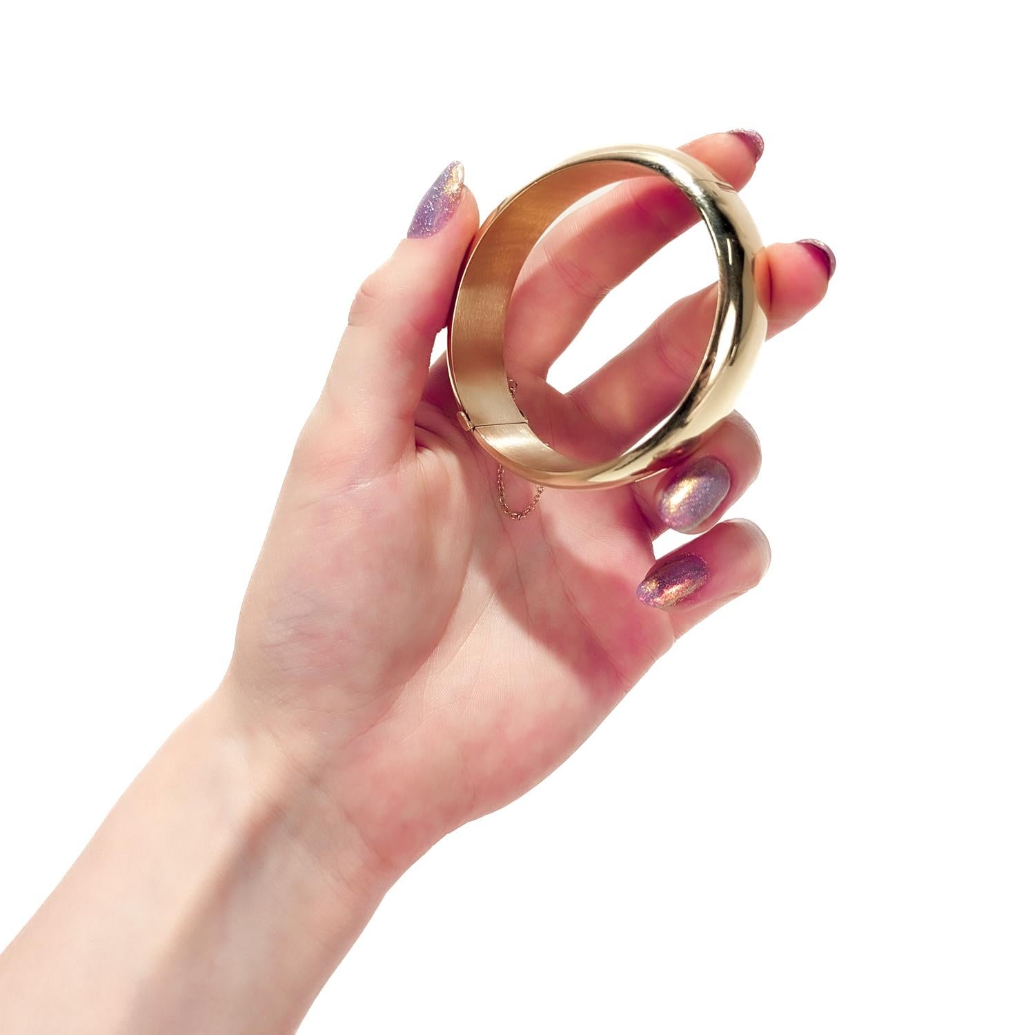Großer Tiffany & Co. 14K Gold-Armreif aus Gold (Moderne)