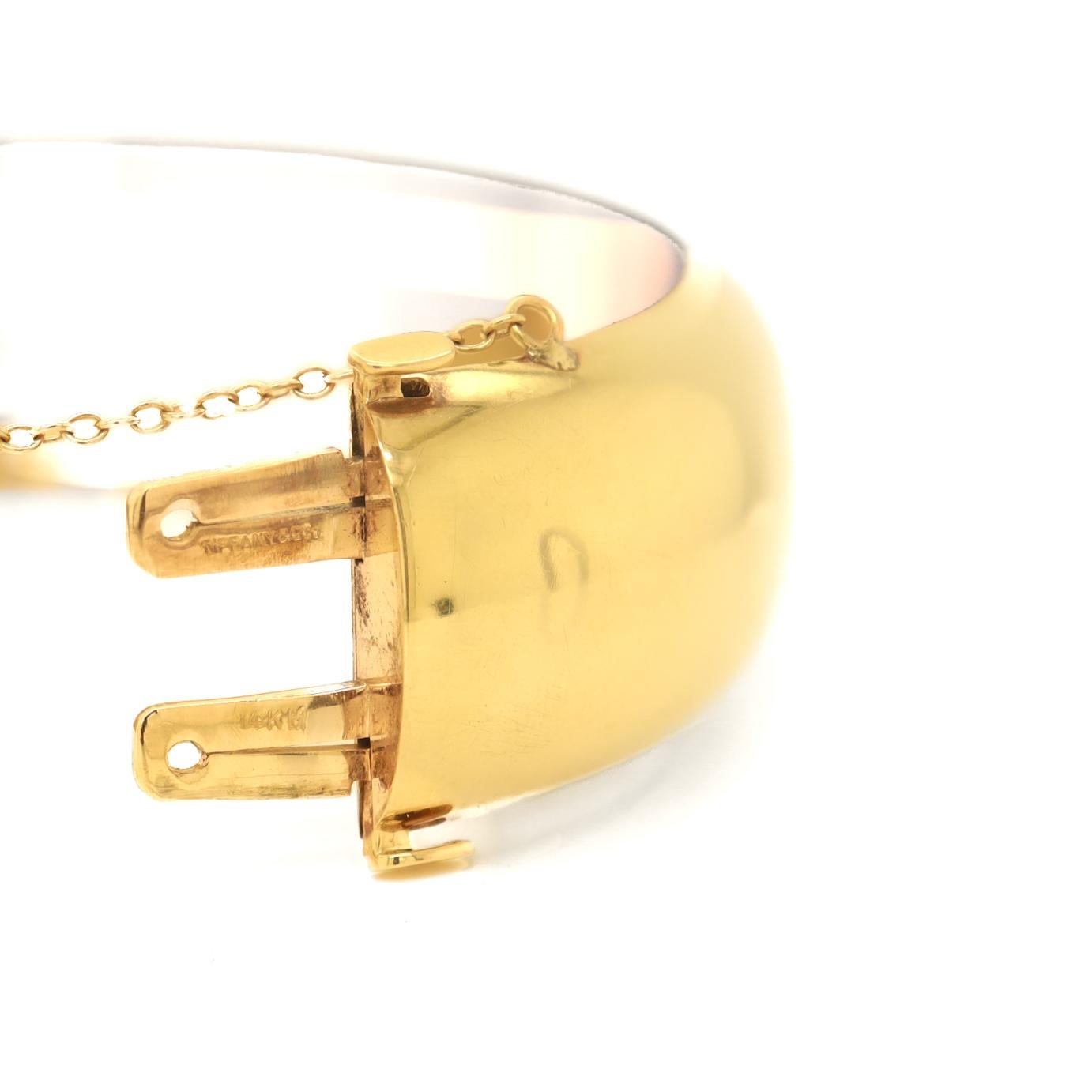 Großer Tiffany & Co. 14K Gold-Armreif aus Gold 4