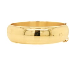 Large Tiffany & Co. 14K Gold Bangle Bracelet