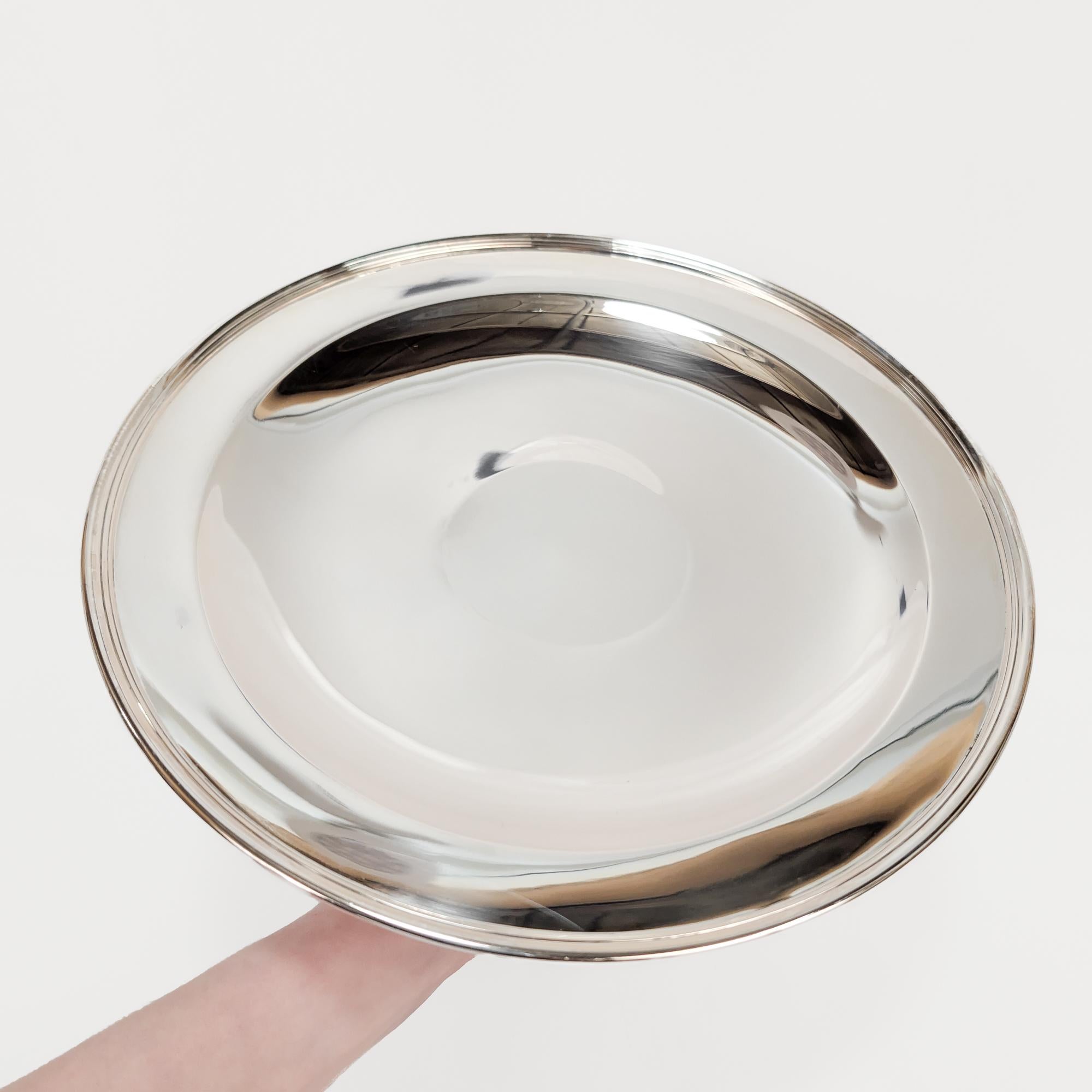 Große Tiffany & Co. Mitte des Jahrhunderts Sterling Silber Kompott oder Kuchen Stand (Moderne der Mitte des Jahrhunderts) im Angebot