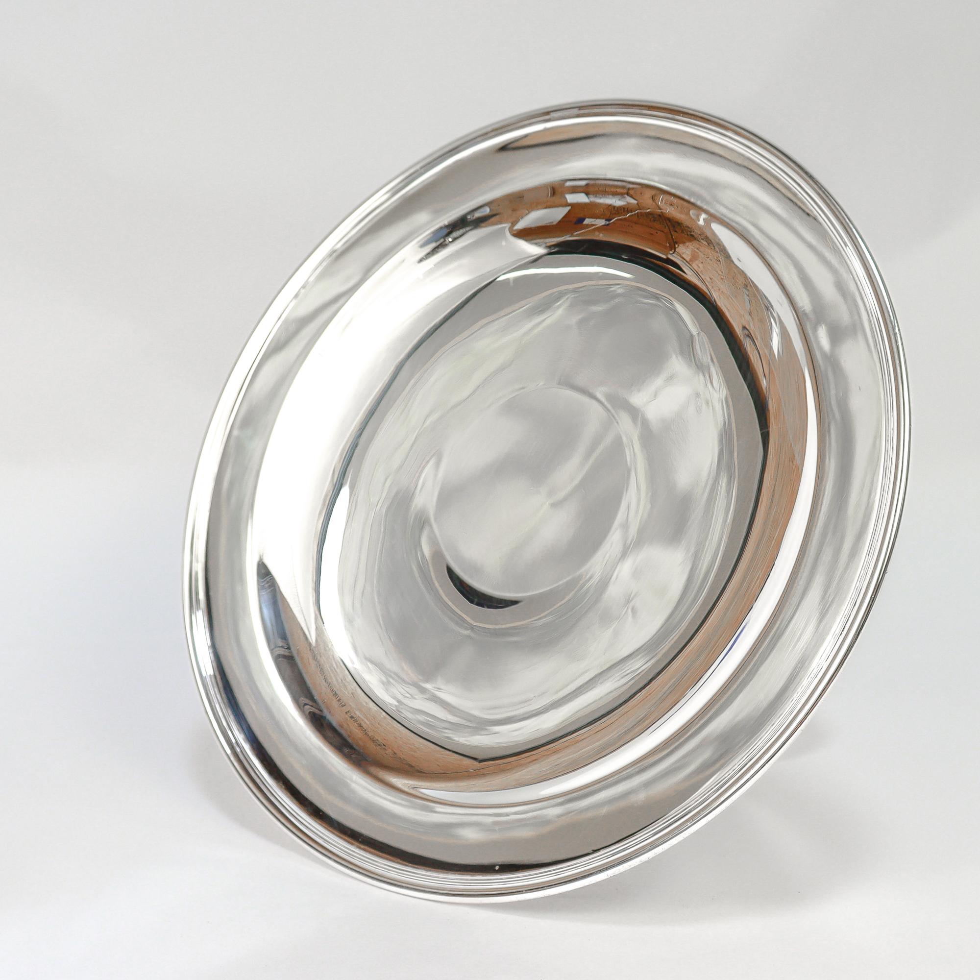 Große Tiffany & Co. Mitte des Jahrhunderts Sterling Silber Kompott oder Kuchen Stand im Angebot 2