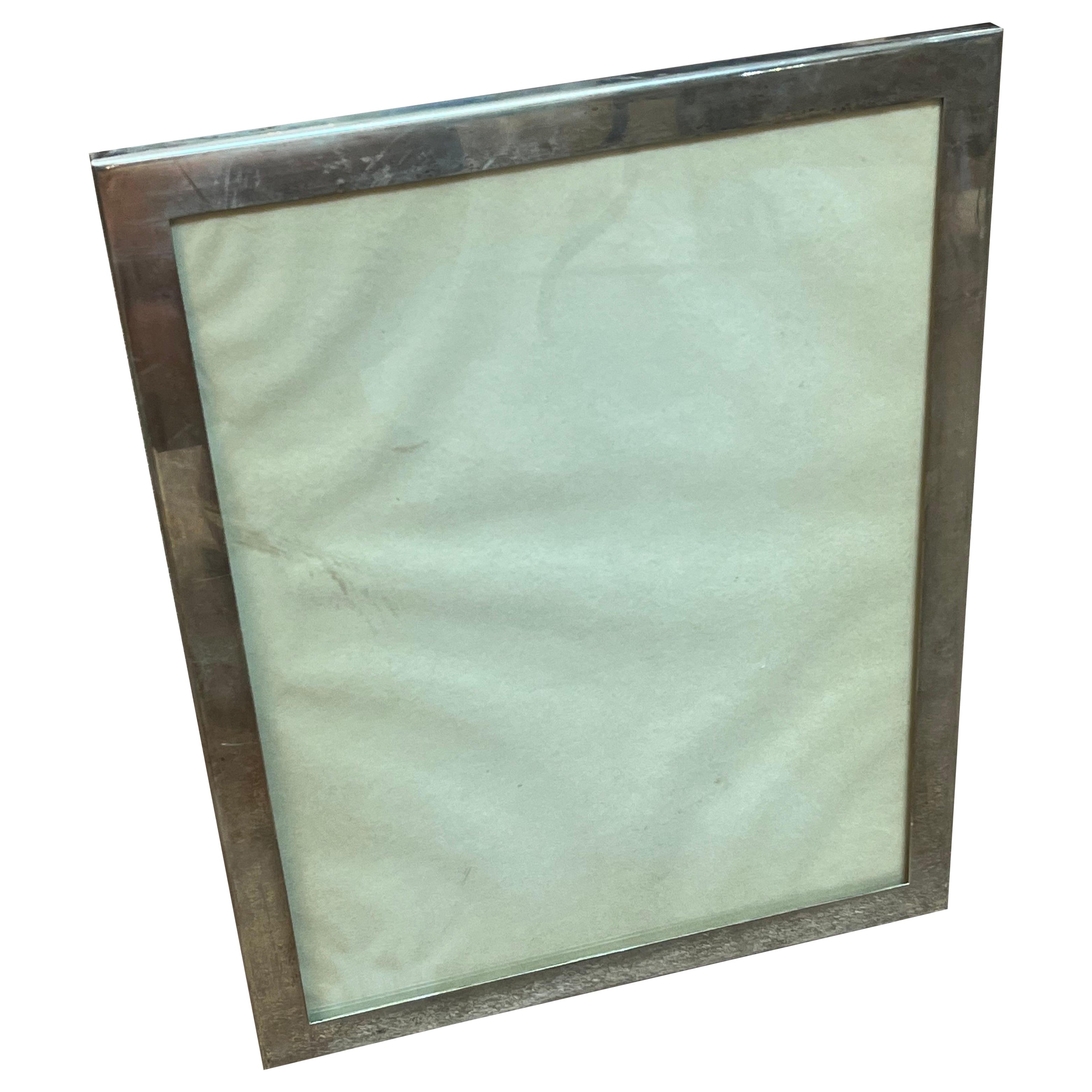 Large Tiffany & Co. Sterling Silver Picture Frame with Postwar Pattern Number For Sale